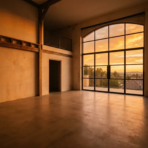 sunset orange catalog styling — Warm Creative Space Awaits