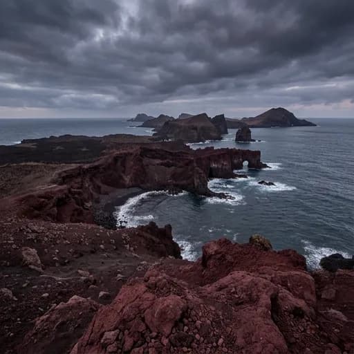 marron catalog styling — Fiery Islands Await