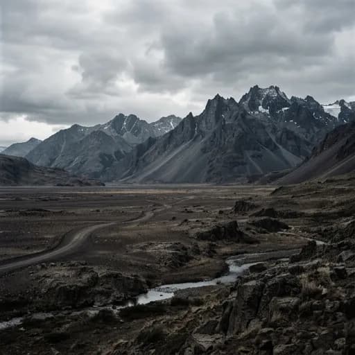 basalt catalog styling — Rugged Wilderness In Monochrome