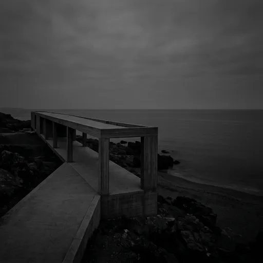 Sweeping Dark Coastal Panorama