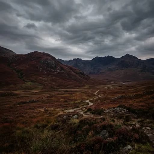 oxblood catalog styling — Moody Crimson Wilderness