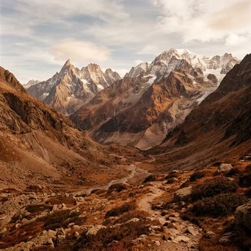 orange catalog styling — Warm Alpine Wilderness Awaits
