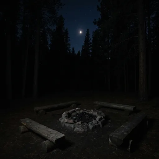 pitch black catalog styling — Midnight Wilderness Solitude
