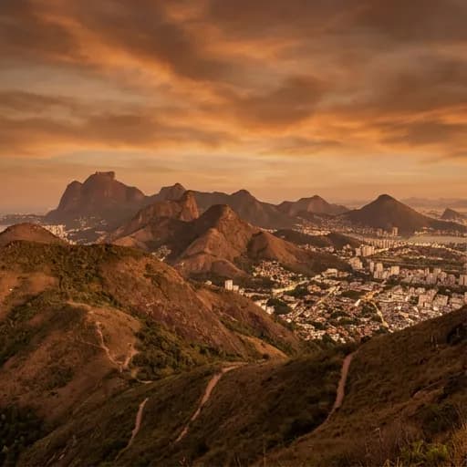 orange brown catalog styling — Warm Brazilian Streets Await