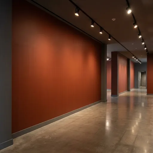 auburn catalog styling — Warm Auburn Gallery Ambiance