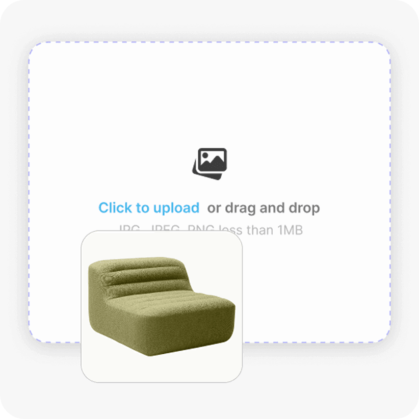 Step 1: Upload your product